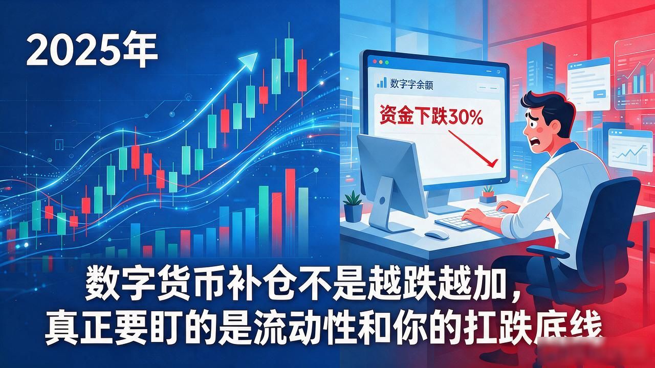 数字货币补仓不是越跌越加，真正要盯的是流动性和你的扛跌底线