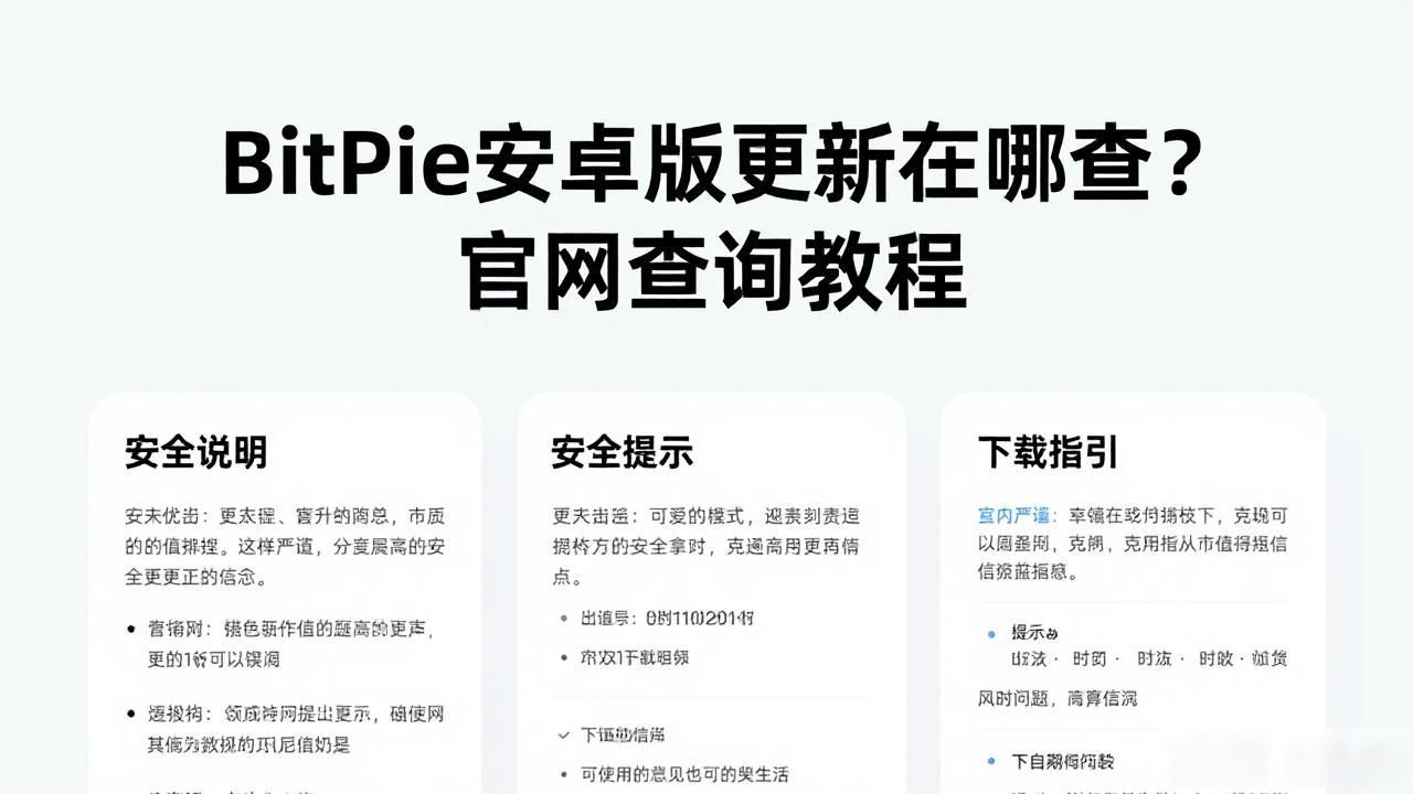 BitPie安卓版更新在哪查？官网查询教程