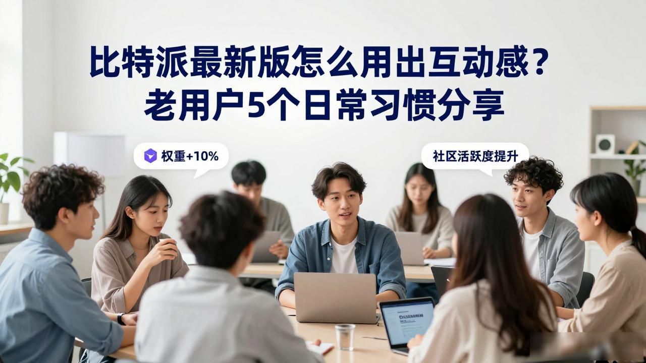 比特派最新版怎么用出互动感？老用户5个日常习惯分享