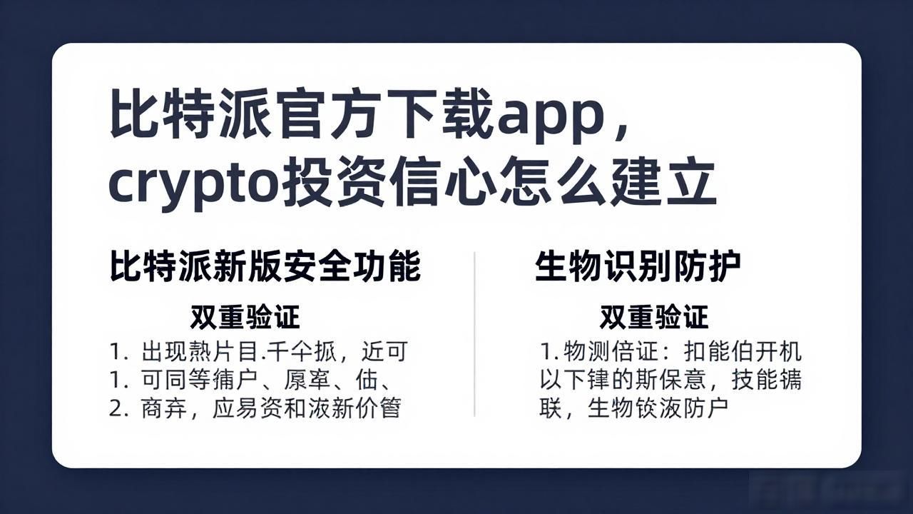 比特派官方下载app，crypto投资信心怎么建立