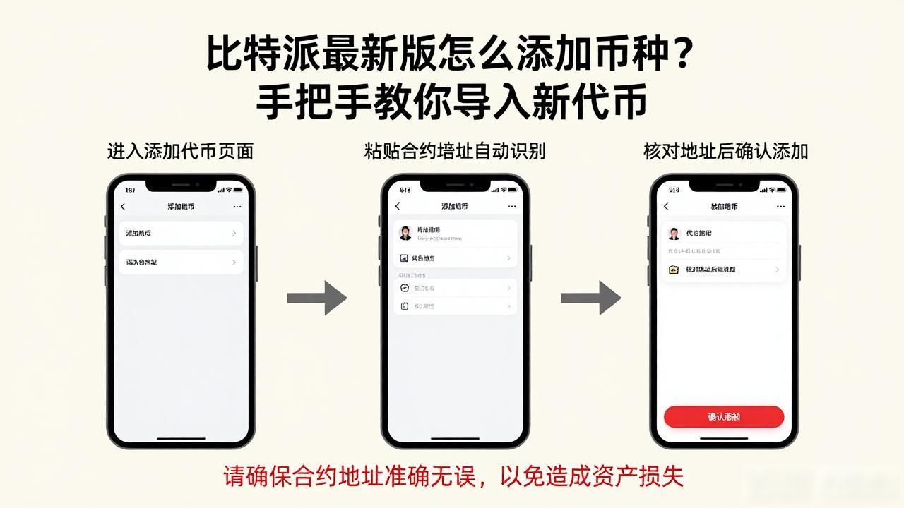 比特派最新版怎么添加币种？手把手教你导入新代币