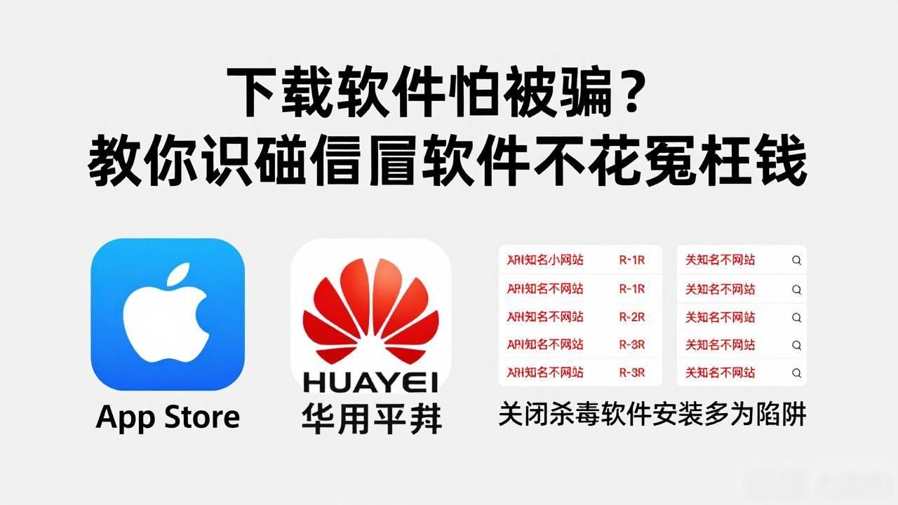 下载软件怕被骗？教你识破假冒软件不花冤枉钱