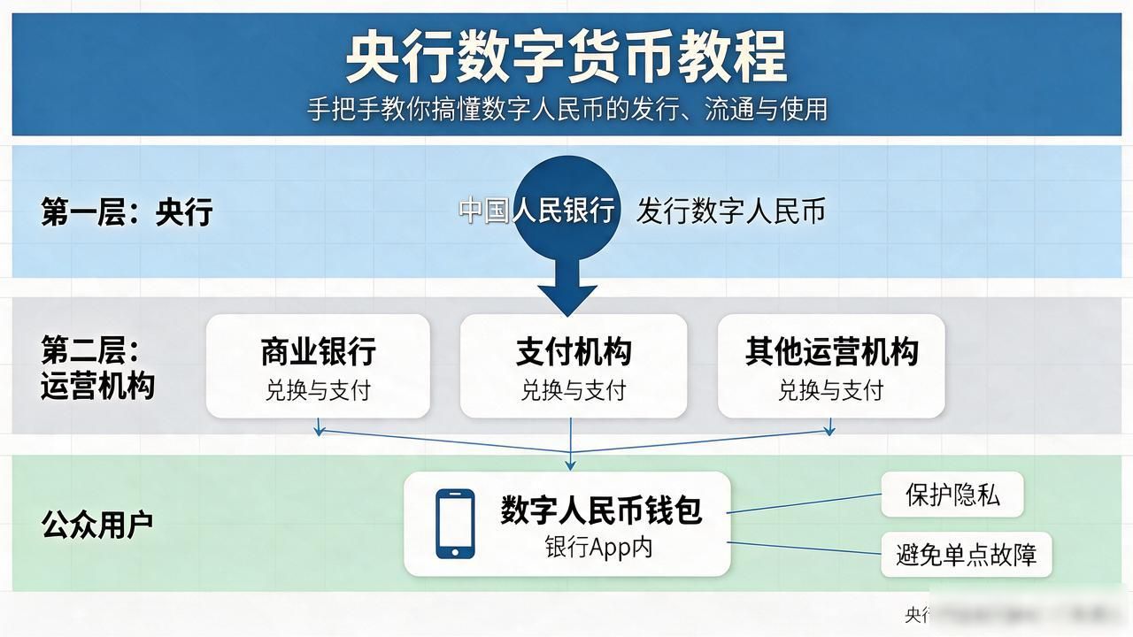 央行数字货币教程：手把手教你搞懂数字人民币的发行、流通与使用
