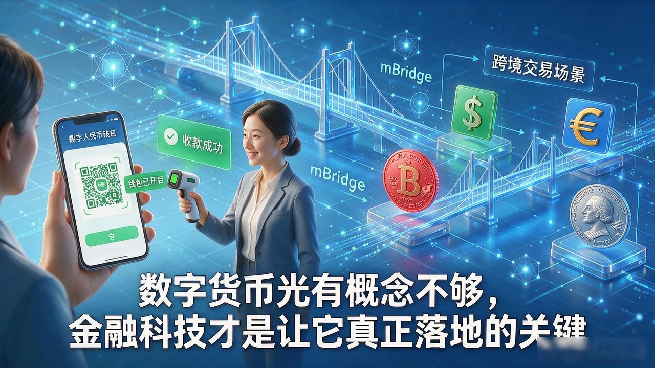 数字货币光有概念不够，金融科技才是让它真正落地的关键