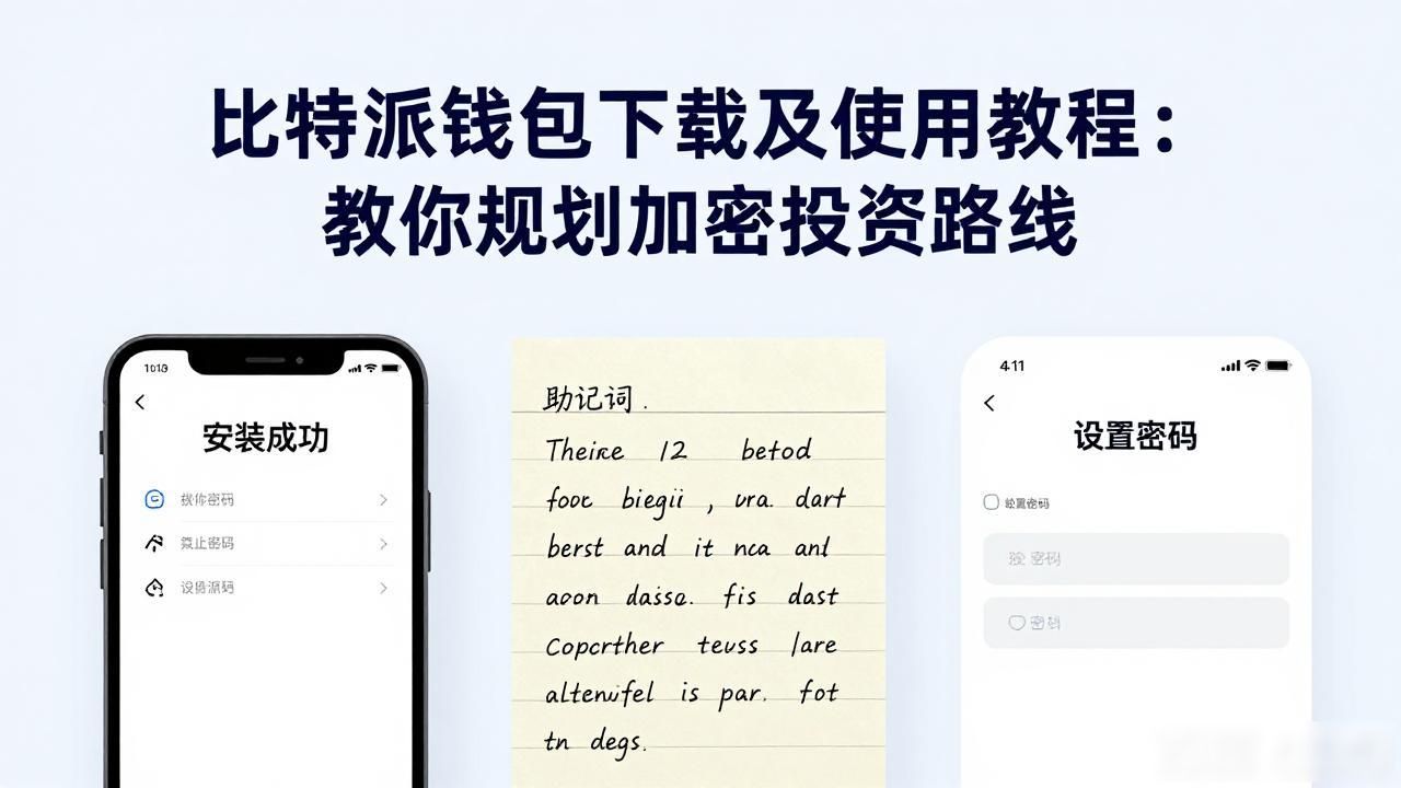 比特派钱包下载及使用教程：教你规划加密投资路线