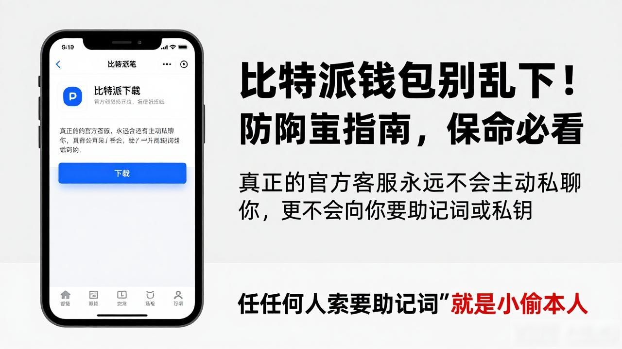 比特派钱包别乱下！防钓鱼指南，保命必看