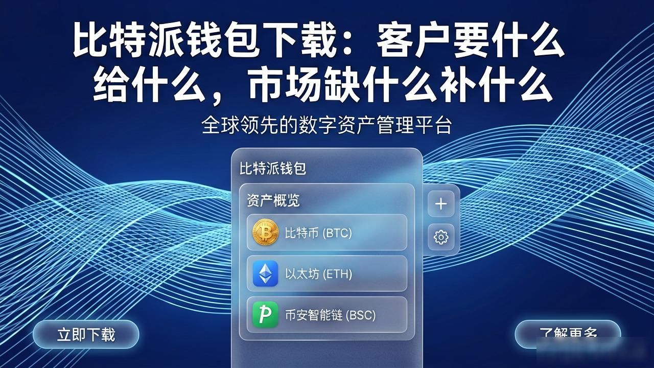 比特派钱包下载：客户要什么给什么，市场缺什么补什么