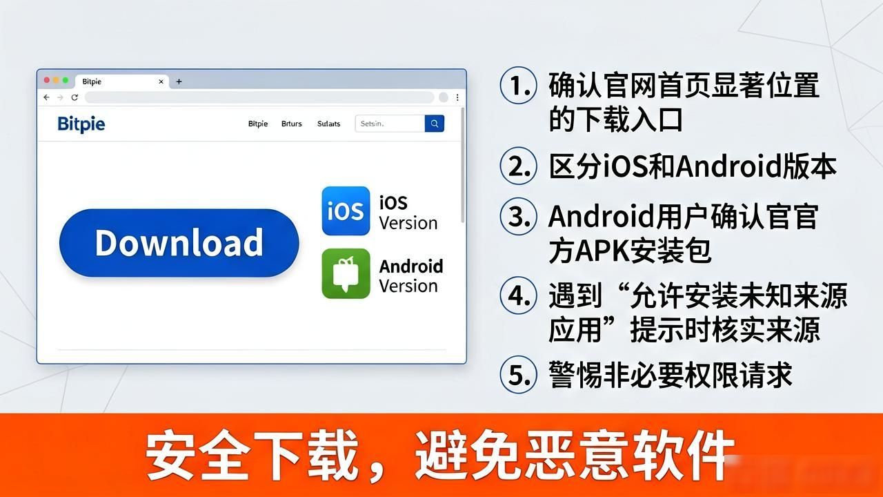 Bitpie官方下载避坑指南：五步获取正版钱包