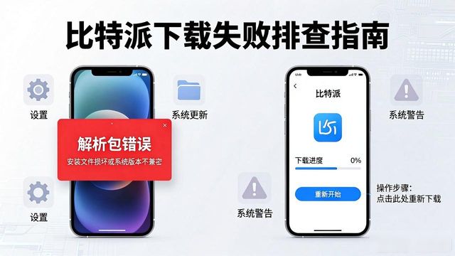 比特派下载卡住、闪退？这些坑别踩