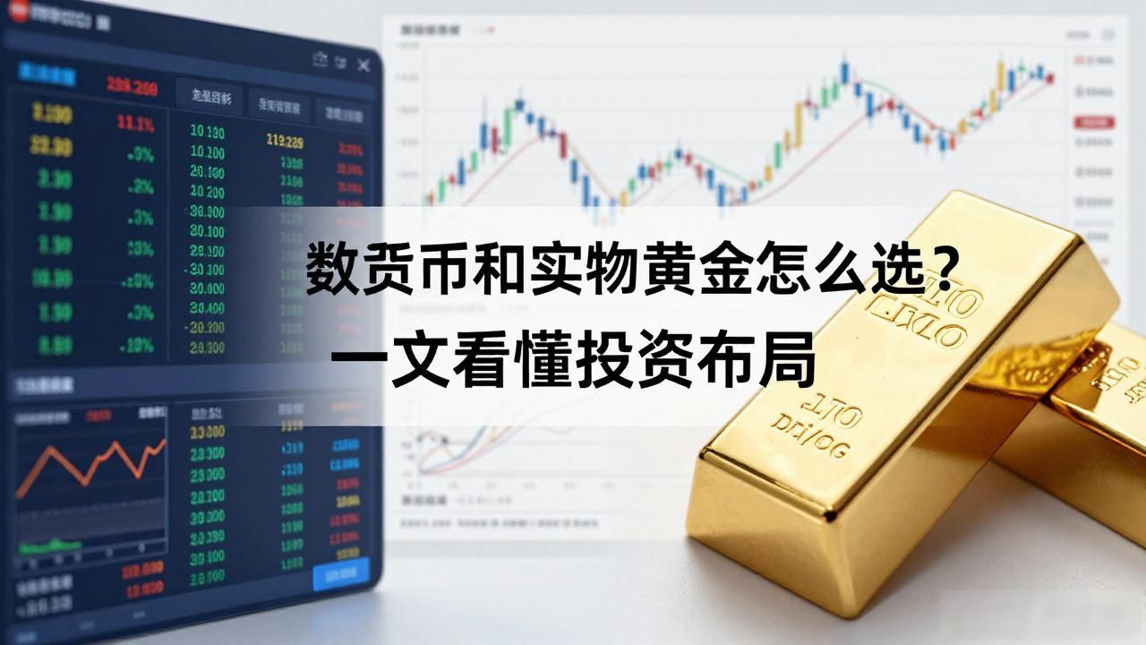 数字货币和实物黄金怎么选？一文看懂投资布局