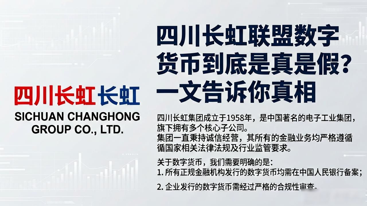 四川长虹联盟数字货币到底是真是假？一文告诉你真相