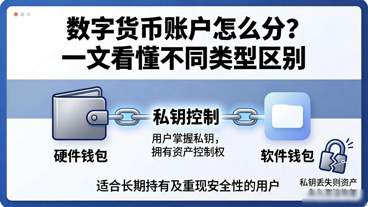 数字货币账户怎么分？一文看懂不同类型区别