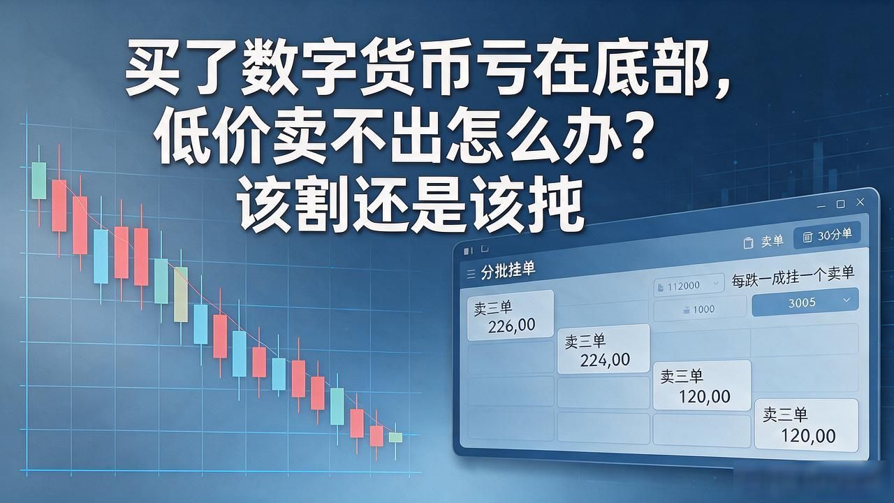 买了数字货币亏在底部，低价卖不出怎么办？该割还是该扛