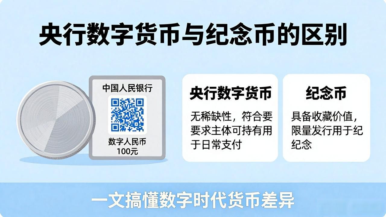 央行数字货币是纪念币吗？一文带你搞懂两者的区别