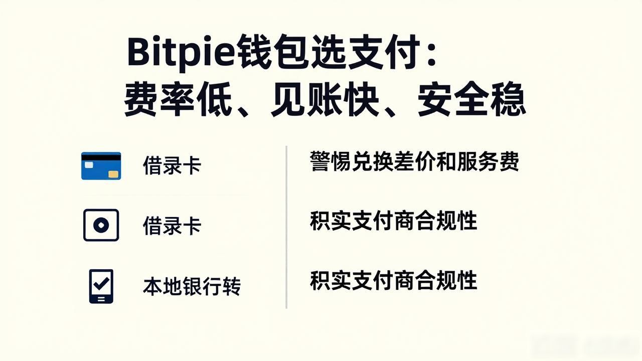 Bitpie钱包选支付：费率低、到账快、安全稳