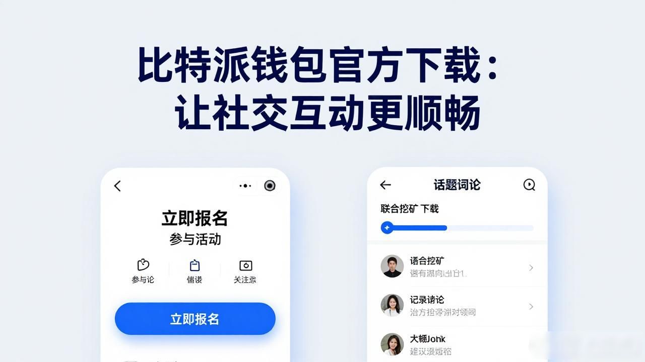 比特派钱包官方下载：让社交互动更顺畅