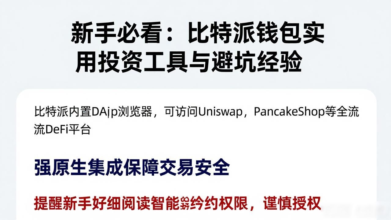 新手必看：比特派钱包实用投资工具与避坑经验