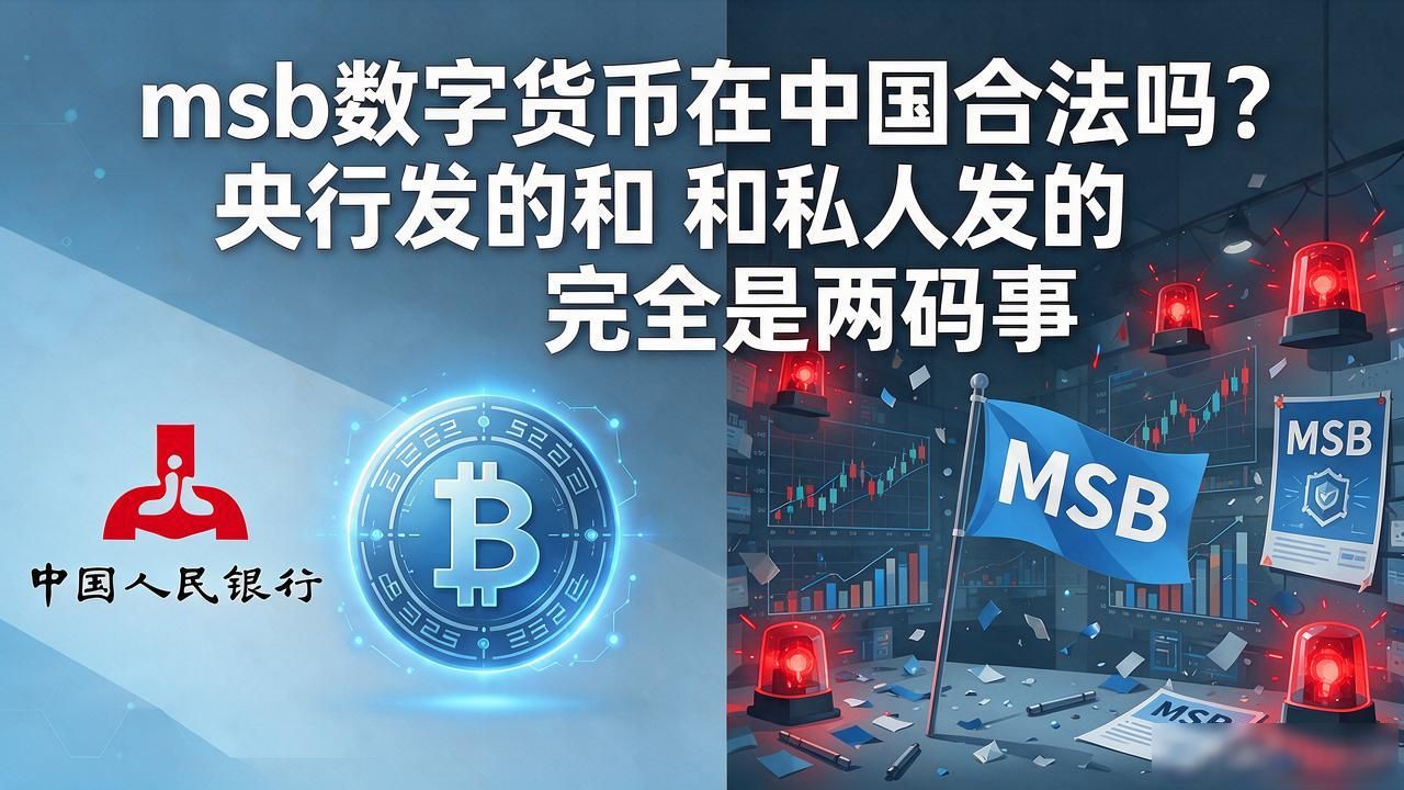 msb数字货币在中国合法吗？央行发的和私人发的完全是两码事