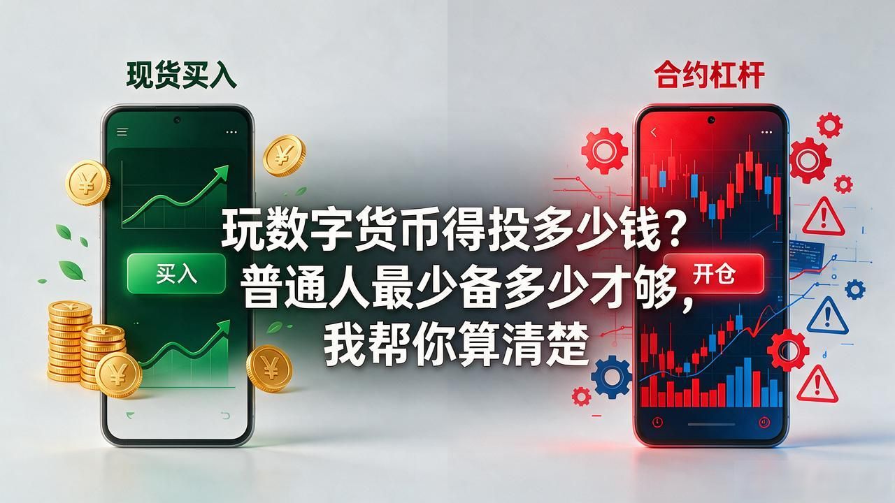玩数字货币得投多少钱？普通人最少备多少才够，我帮你算清楚