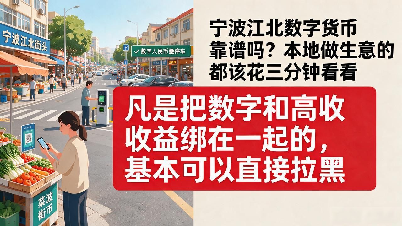宁波江北数字货币靠谱吗？本地做生意的都该花三分钟看看