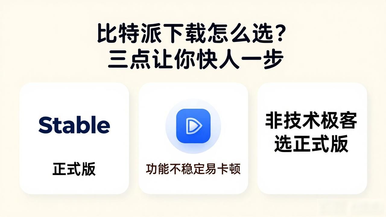 比特派下载怎么选？三点让你快人一步