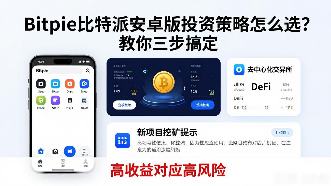 Bitpie比特派安卓版投资策略怎么选？教你三步搞定