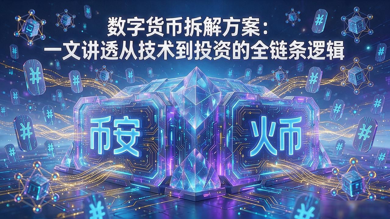 数字货币拆解方案：一文讲透从技术到投资的全链条逻辑